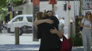 Beautiful Hug with Stranger in Perth