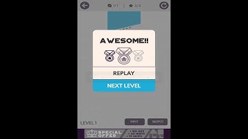 Slice It - Physics Puzzles Level 1. 3 Stars Walkthrough