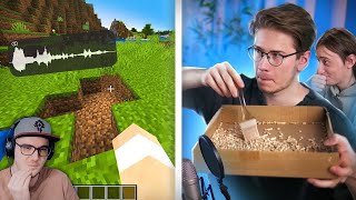 Я Перезаписал Звуки Из Майнкрафта Без Эффектов. И Дал Эксперту Сравнить Minecraft Трунь | Реакция