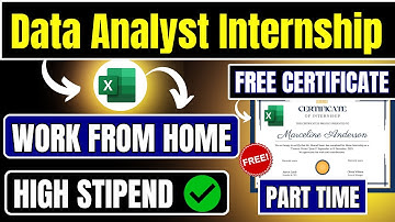 🔴Part-Time Data Analysis Internship | Good Stipend | Work From Home | Free Certificate🔥