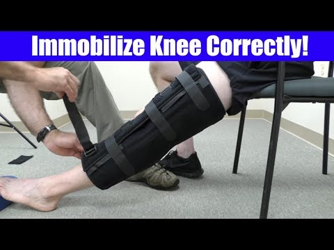 Correct Way to Fit a Knee Immobilizer