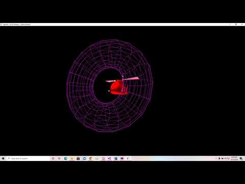 Animate a Helicopter with Torus in front Using OpenGL