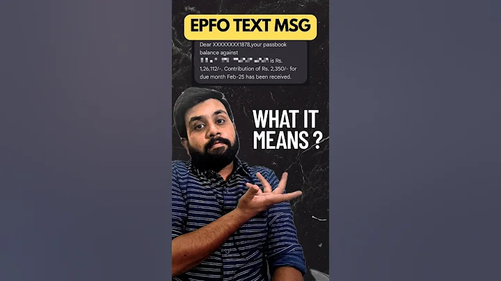 Your passbook balance against epfo message | epfo balance text msg | pf balance check