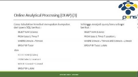 T14 - Data Warehousing dan Decision Support