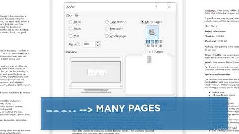 Word Tutorial - View Multiple Pages at Once