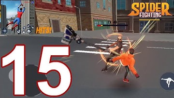 Spider Fighting: Hero Game - Gameplay Walkthrough Part 15 - Boss Fight (iOS, Android)