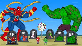 ALL Team SPIDERMAN vs. HULK ZOMBIE: Spider-Gwen Stacy, SHE HULK & FAT SuperHero |EVOLUTION Animation