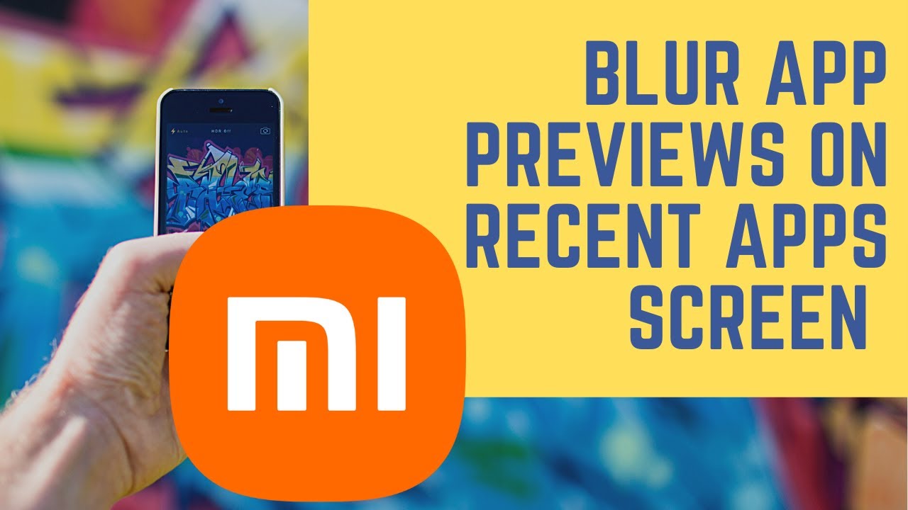 How to Blur App Previews on Recent Apps Screen in Redmi