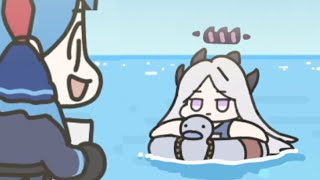 floating lightly