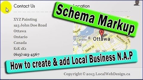 NAP - Schema Markup Code - How to create Local Business Schema Markup