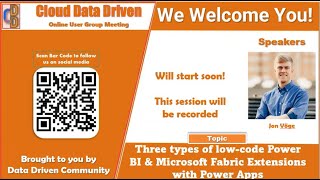 Cloud Data Driven | 2024-01-18 | low-code Power BI & Microsoft Fabric Extensions | Jon Vöge