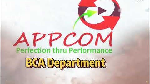 Department of Computer Applications.