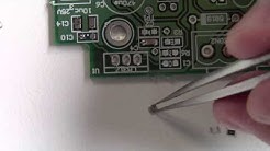 How to solder SMT 0805 resistors capacitors(2/2)