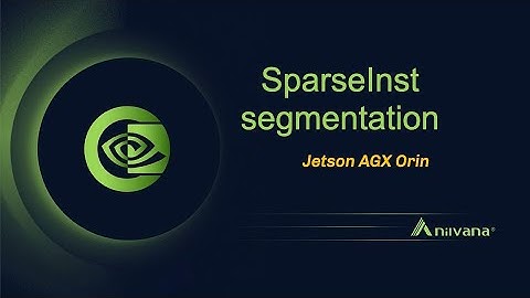 SparseInst instance segmentation on Jetson AGX Orin