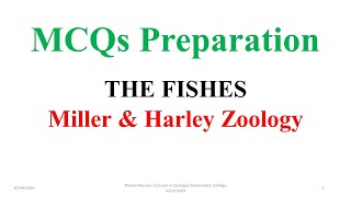 The Fishes MCQs Multiple Choice Question