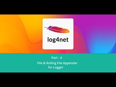 4. Log4Net || Part - 4 || FileAppender Logger ||  RollingFileAppender Logger.
