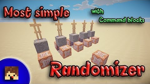 Simplest Randomizer with command blocks- Minecraft