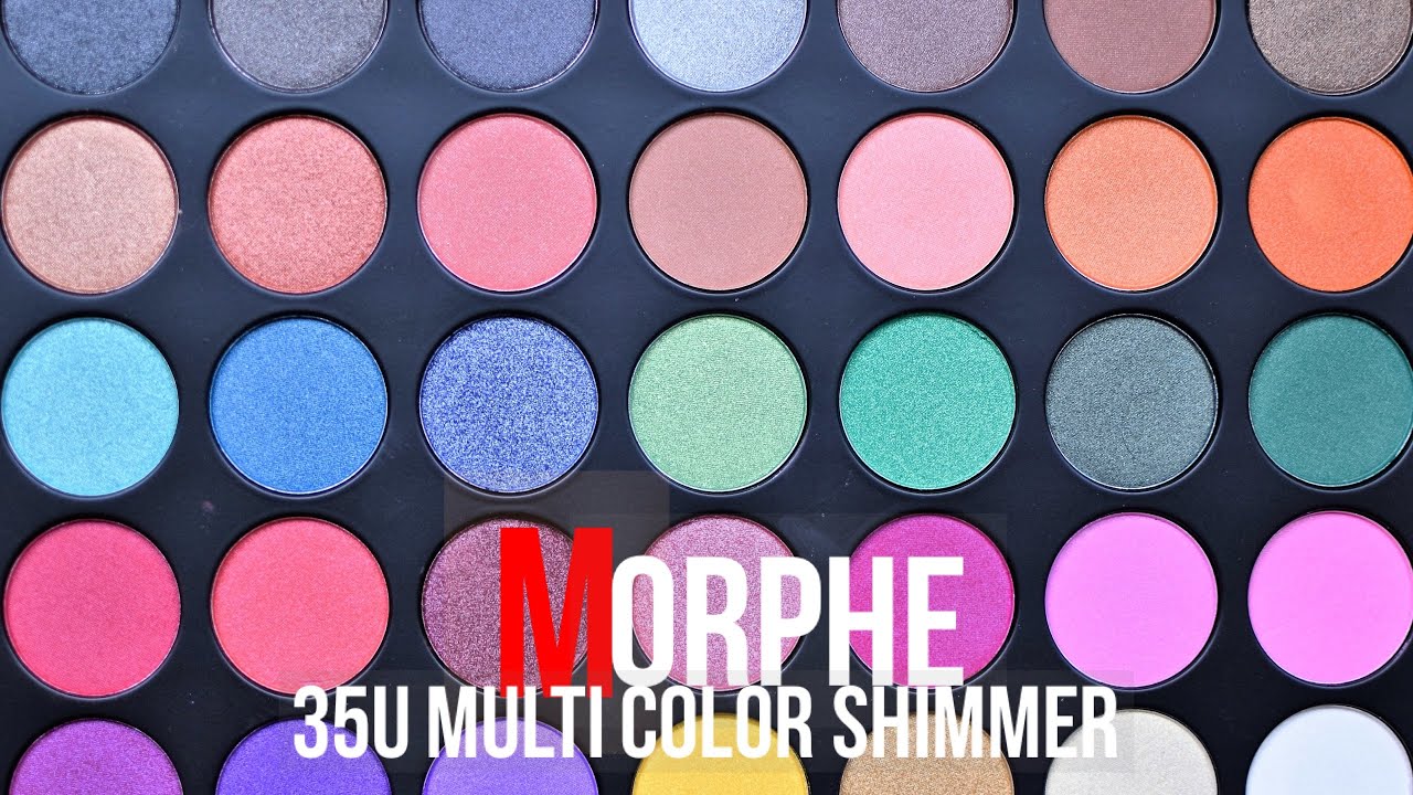 Morphe 35U Multi Color Shimmer Palette Ruby Red Shimmer Shadow