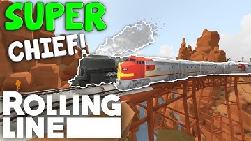 SUPERCHIEF! - Speelgoedtreinsimulator Rolling Line VR - Santa Fe-kaart