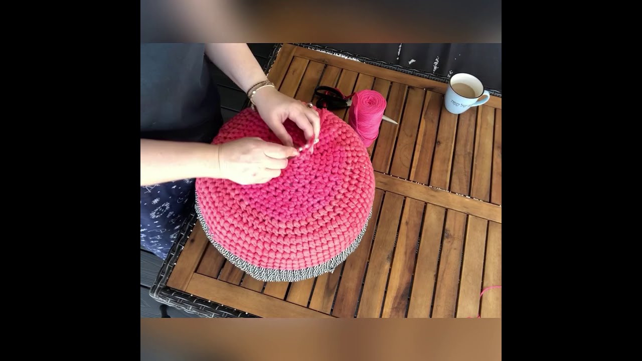 DIY Pouf Dom making process how to make the filling for pillow pouf