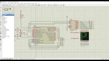 MATRIZ LED 8X8 PROTEUS+PIC