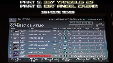 Roland ZEN-Core Fantom/Fantom-0 Scenes and Songs - Part 1