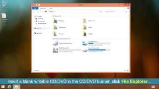 How To Burn a CD or DVD on Windows 8