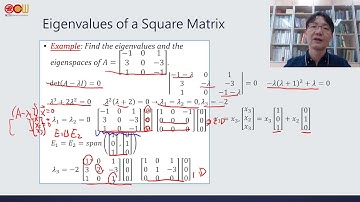 Lec45 應用數學-線性代數 Eigenvalues of a Square Matrix、The Fundamental Theorem of Invertible Matrices