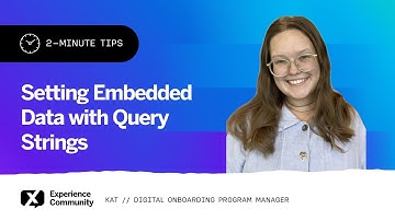 Setting Embedded Data with Query Strings