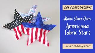 How to Make Fabric Americana Stars - a DIY Patriotic Sewing Project