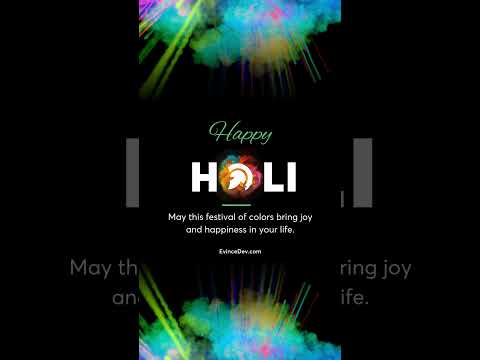 🌈 Happy Holi! 🌈  EvinceDev Holi Greetings 2024