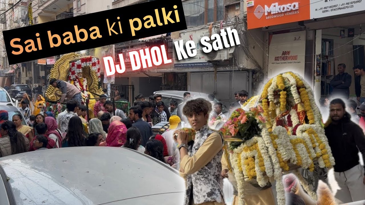 Sai Baba Ki Palki Yatra 🙏 | DJ Dhol Ke Saath | Bhakti + Masti 🔥…