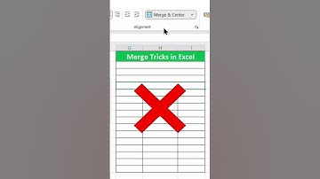 Merge Across Cells in Excel | Quick & Easy Formatting Trick #exceltips #shorts