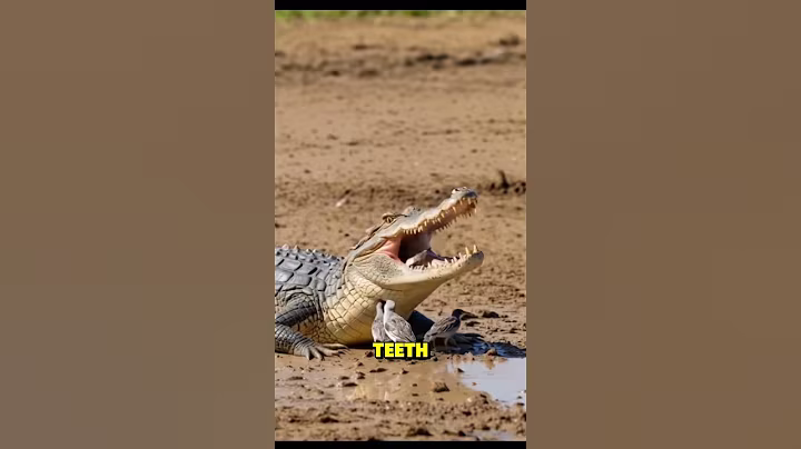 The Amazing Partnership Between Crocodiles and Plover Birds: Dental Cleaning Symbiosis! #Crocodile