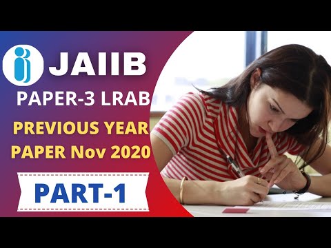 JAIIB Paper 3 - Memory Based Paper - Part 1- Legal & Regulation Aspects of Banking