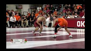 125lbs Troy Spratley (Oklahoma State) vs Conrad Hendriksen (Oklahoma)