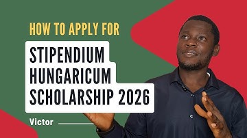How To Apply For The Stipendium Hungaricum Scholarship 2026 | Fully Funded Scholarship in Hungary