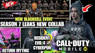 Season7 leaks+S7 Patch Notes+New Resident Evil4 Collab+Cyberpunk2077 Collab+New Blackcell EventCodm