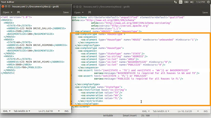 XML Conditional Validation Using XML Schemas