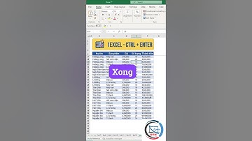 MẸO ĐIỀN DỮ LIỆU HÀNG LOẠT TRONG EXCEL CTRL+ENTER