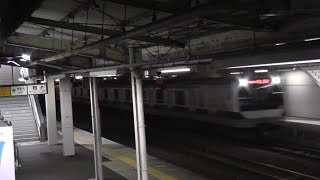 【主要駅を通過】回9431M E531系基本編成『いわき疎開』電笛を鳴らして泉駅を通過