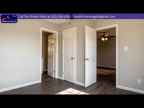 1414 Roosevelt St, San Angelo, TX home video tour