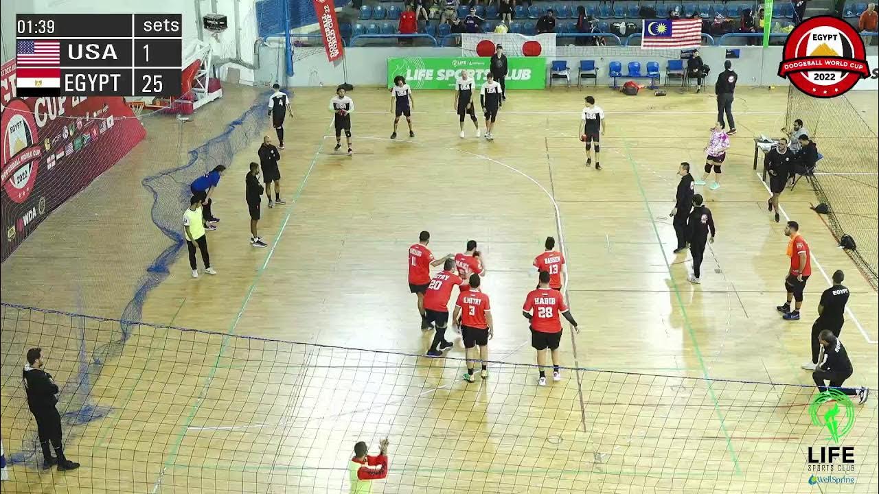Dodgeball World Cup 2022 Men USA vs Egypt YouTube