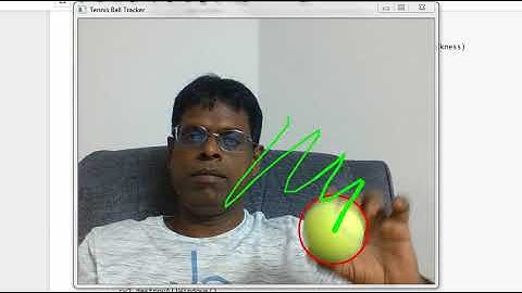 Tennis Ball Detector using OpenCV