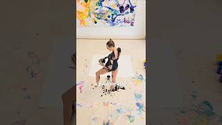 This Symmetrical Painting Method Is Insane #abstractart #painting #shorts