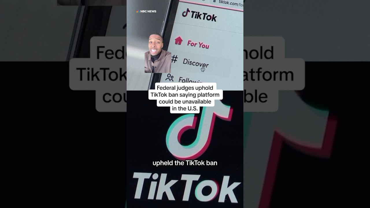 Federal judges uphold TikTok ban saying platform could be unavailable in the U.S. Federal judges uphold TikTok ban saying platform could be unavailable in the U.S.