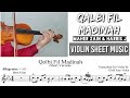 Free Sheet Qalbi Fil Madinah Short Version Violin Sheet Music 