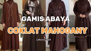 RECOMMENDATIONS FOR ABAYA DRESS FOR EID 2026 IN THE TRENDY COLOR MAHOGANY BROWN