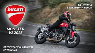 Una nueva era para una leyenda monstruosa… Nueva Ducati Monster V2, presentación en Málaga