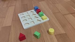 Shape Sort Wooden Toy Clip Compilation